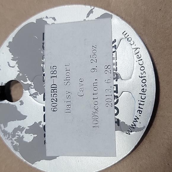 Articles of Society Size 26 "Daisy Short" in color "Cave" (Washed Black) NEW NWT - Picture 11 of 11